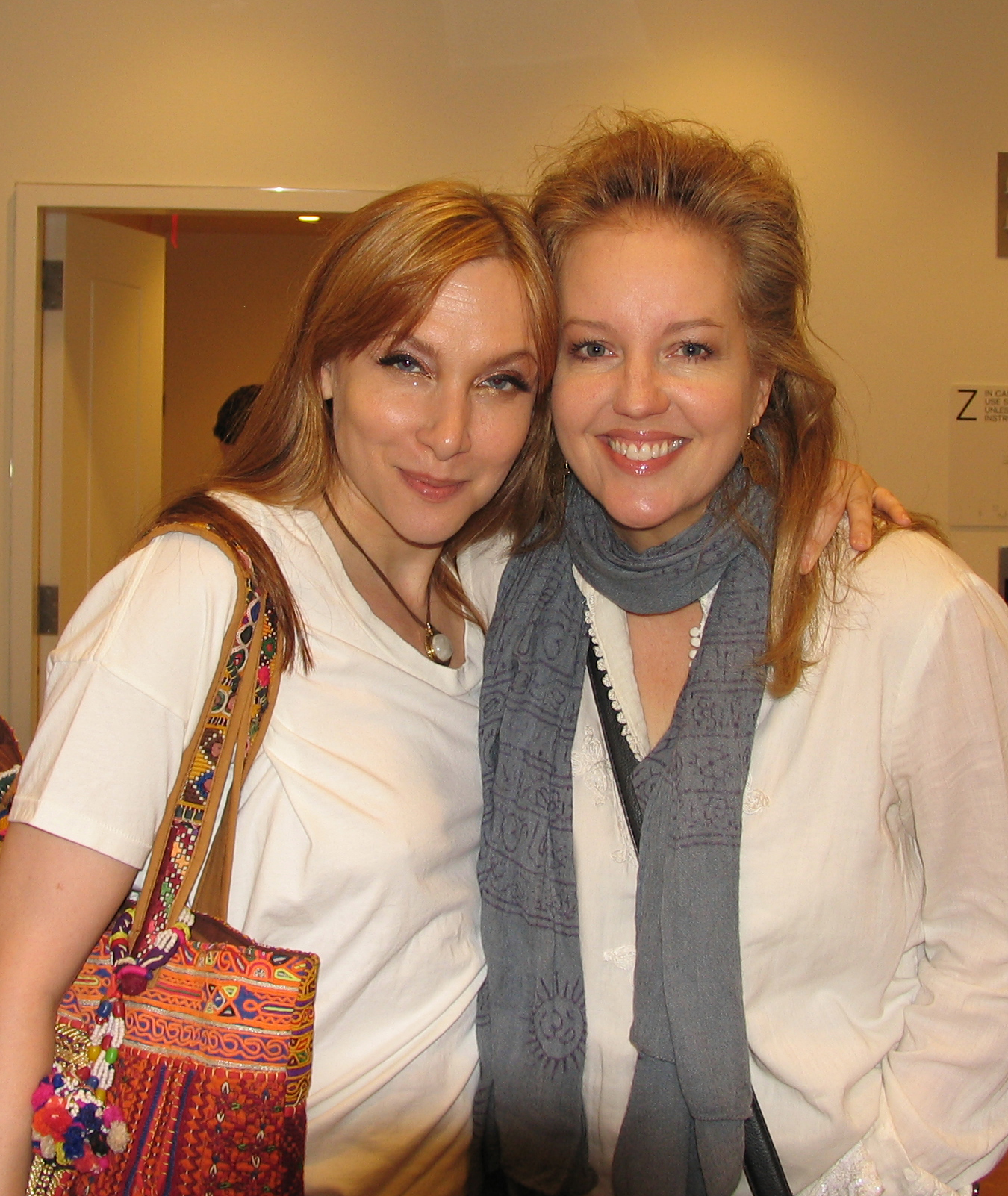 Lauren Fox and Stacy Sullivan backstage before the show