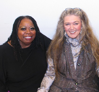 Carol Woods and Baby Jane Dexter back stage